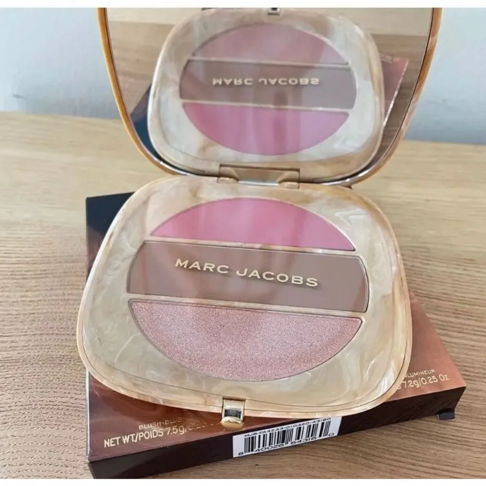 MARC JACOBS BEAUTY NWT Blush Bronzer Highlight Face Palette Cafe O! Mega x Three